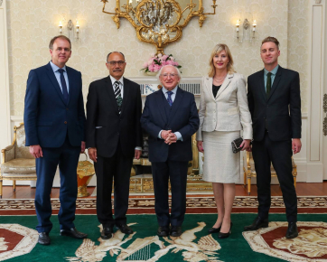 H.E. Sir Jeremiah Mateparae, Ambassador of New Zealand, was accompanied by Mr. Ken Ryan, First Secretary and his wife Lady Janine Mateparae