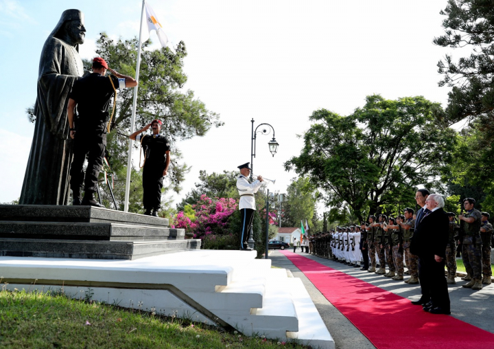 Ceremonial Welcome by President Anastasiades