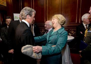 Sabina at a business dinner in Milan, hosted by the Irish Embassy and state agencies, Bord Bia, Enterprise Ireland the IDA and Tourism Ireland