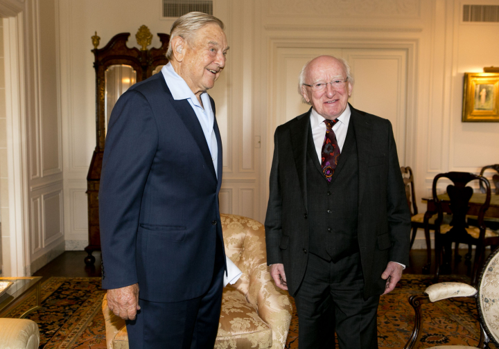 Private meeting with Mr George Soros and Mr Chris Stone, President of Mr. Soros’s Open Society Foundation