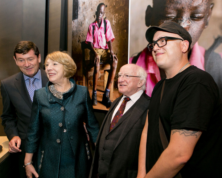 President and Mrs Higgins visit the Sightsavers ‘Framing Perceptions’ Exhibition