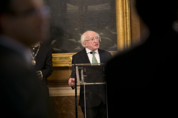 President Higgins was given the key of the City of Lisbon during the Presidents five day State visit to Portugal