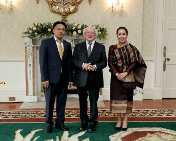 H.E. Mr. Phongsavanh Sisoulath, Ambassador of the Lao People’s Democratic Republic was accompanied by his wife, Mrs. Monekeo Sisoulath and Ms. Niphonekham Khammounheuang, Third Secretary, Embassy of the Lao People’s Democratic Republic.      