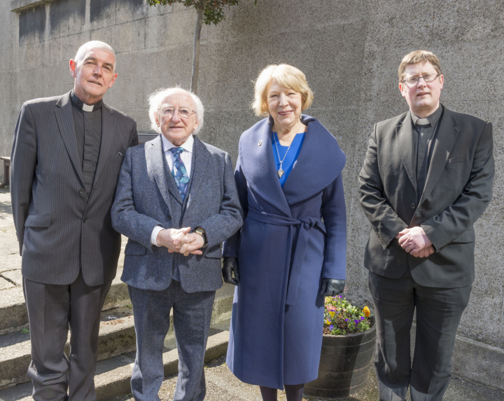 President and Sabina visit St Michan’s Church