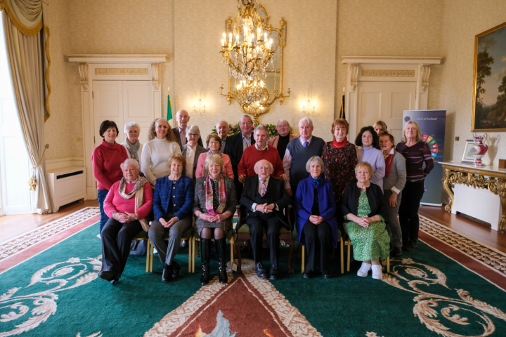 President receives Representatives from the Retired Secondary Teachers Association Galway