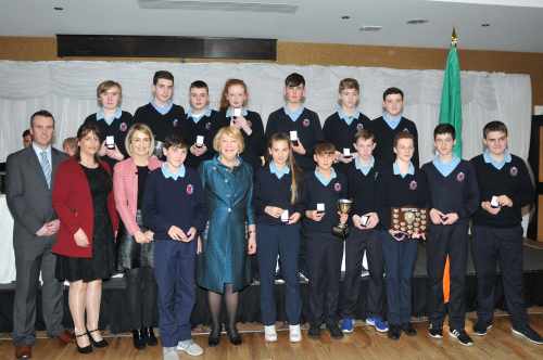 Sabina attends the Archbishop McHale College annual awards ceremony celebrating Shane Lynch