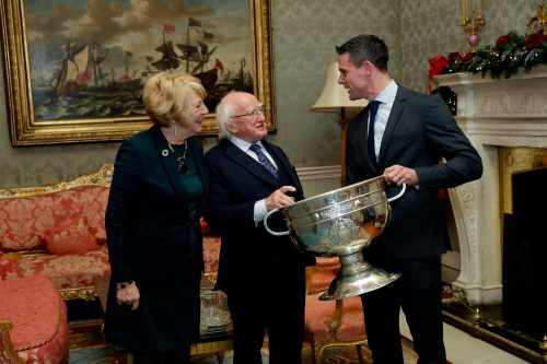 President hosts a reception for the Dublin Senior Football Team and Ladies Senior Football Team