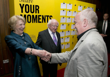 Declan Kiberd meets Sabina Higgins