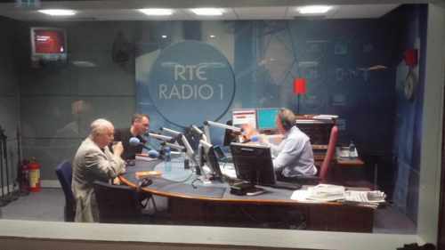 Declan and PJ in studio