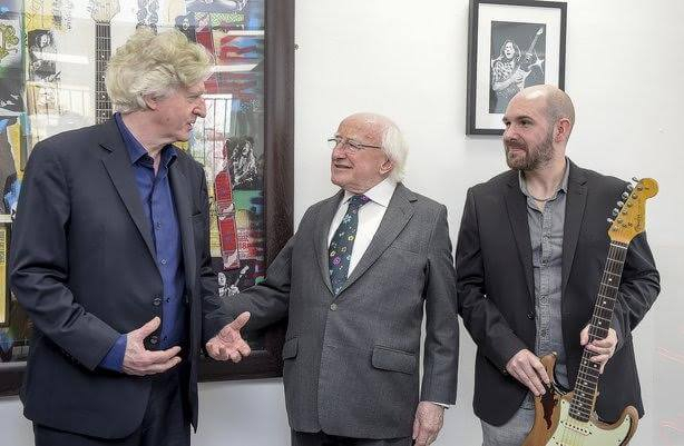 President attends event to honour Rory Gallagher