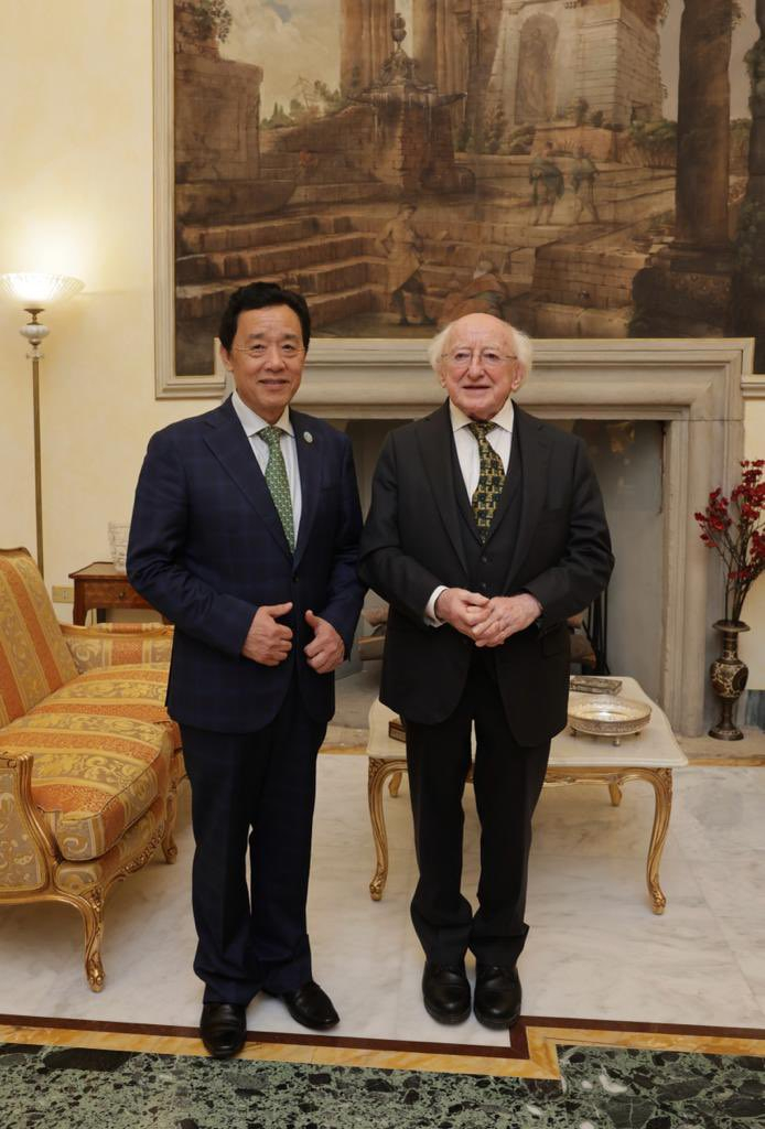 President and Sabina attend dinner in honour of Director General of FAO, Dr. QU Dongyu