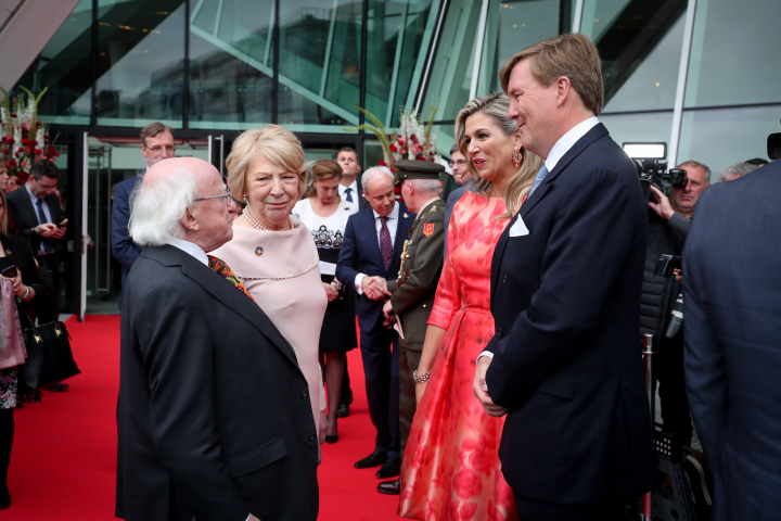 President and Sabina attend a performance by Nederlands Dans Theater as guests of King Willem-Alexander and Queen Máxima of The Netherlands