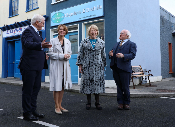 President Higgins and President Steinmeier join engagement with TG4 and Údarás na Gaeltachta on the 25th anniversary of TG4