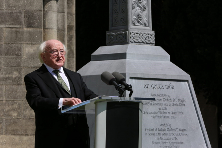 President leads the National Famine Commemoration Ceremony