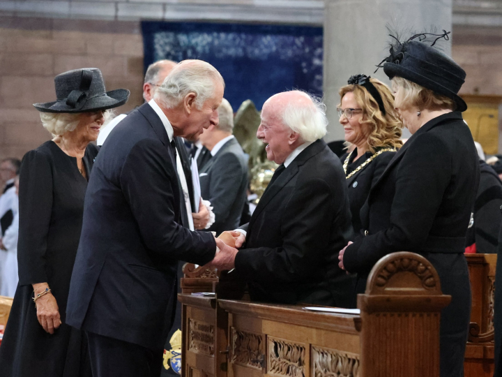 President and Sabina Higgins attend a Service of Reflection for the life of Her Majesty Queen Elizabeth II