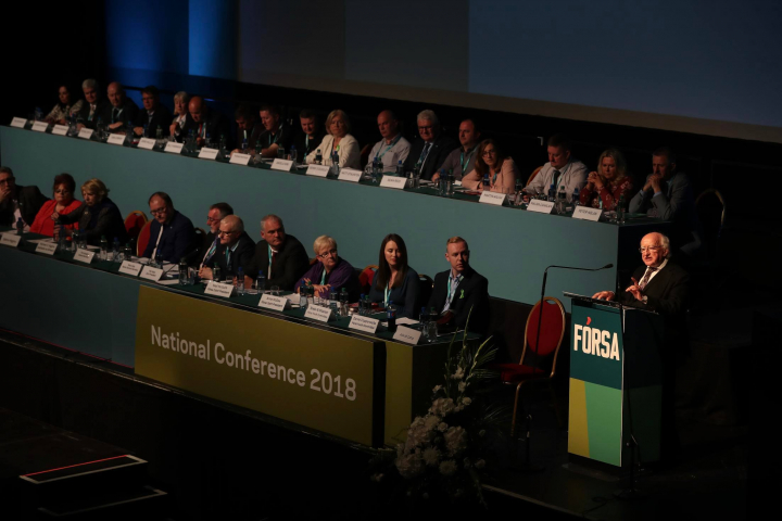 President officially opens Fórsa National Conference
