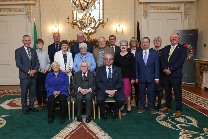 President welcomes members from Ballincollig and Abbeyleix Tidy Towns