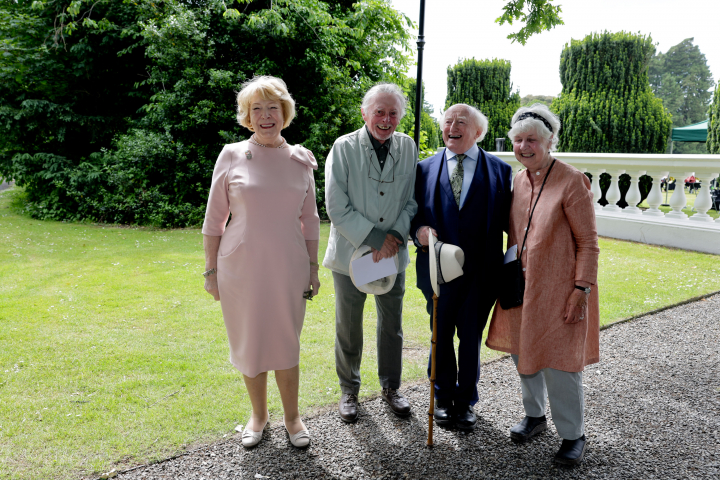 President and Sabina host a Community Garden Party