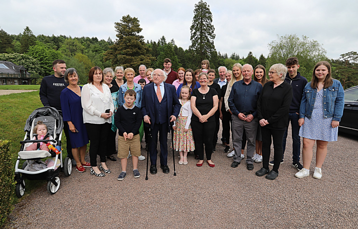 President and Sabina Higgins visit the Tyrone Guthrie Centre