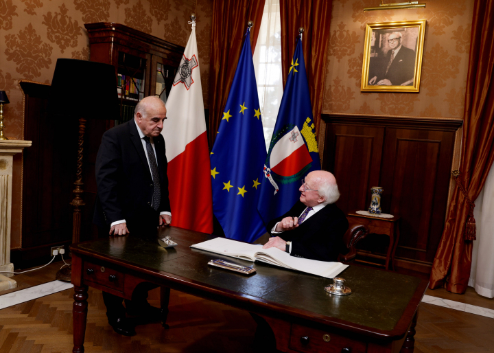 President meets with H.E. George Vella, President of the Republic of Malta
