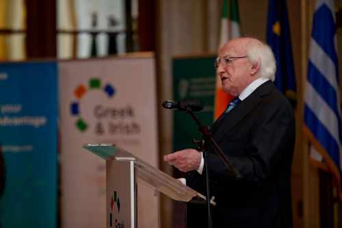 President attends an Enterprise Ireland breakfast meeting with business leaders