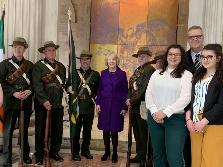Sabina attends 1916 Relative’s Association wreath laying ceremony