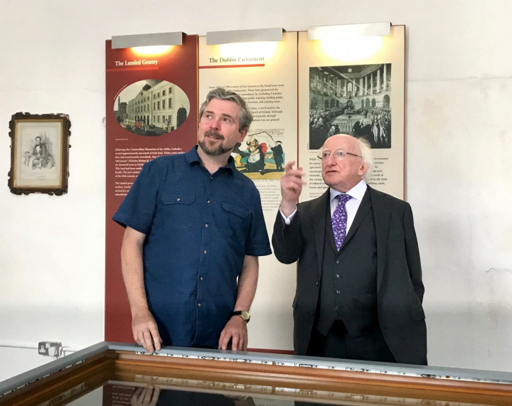 President and Sabina visit Famine Museum in Strokestown House