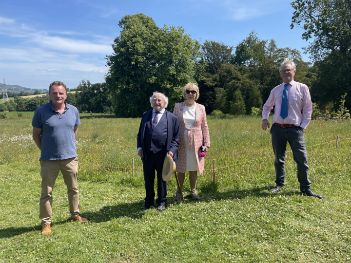 President visits Kilmacurragh Botanic Gardens