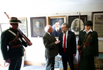 President Micheal D. Higgins chats to SIPTU Chief Jack O’Connor