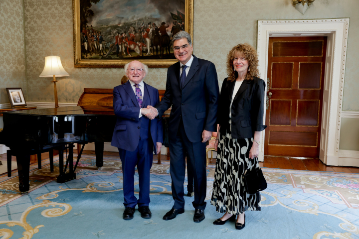 President receives H.E. Mr. Paolo Serpi, Ambassador of the Italian Republic, on a farewell courtesy call