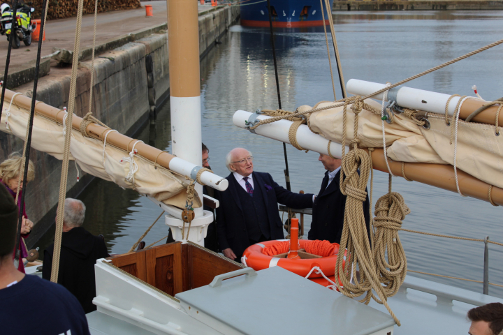 President Higgins visits the A.K. Ilen