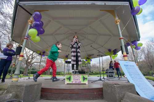 Gusti Kavalov, aged 5, from Portobello is pictured having fun as Author Louise O'Neill spoke at the event.