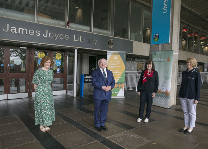 President contributes to the Irish Poetry Reading Archive