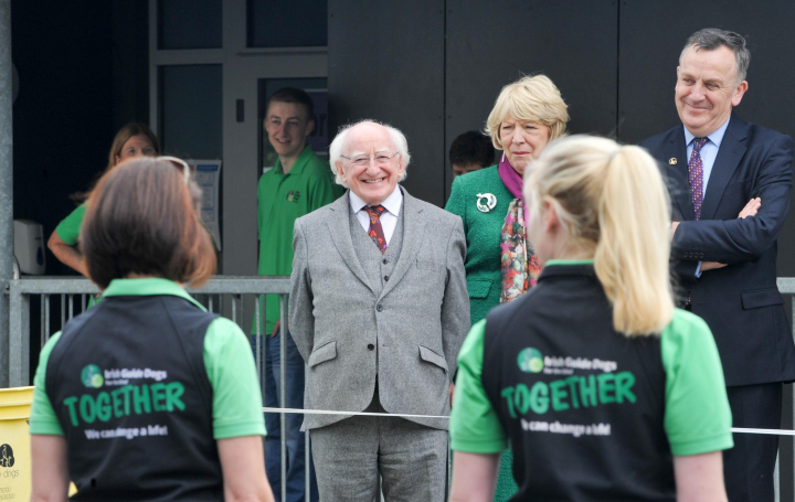 President visits the National Headquarters and Training Centre of Irish Guide Dogs for the Blind