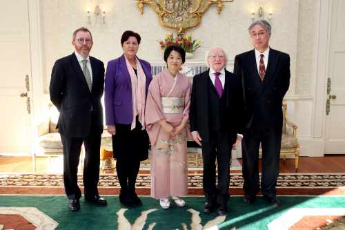 H.E. Mrs. Mari Miyoshi, Ambassador of Japan, was accompanied by Mr. Kojiro Uchiyama, Counsellor and Deputy Head of Mission.