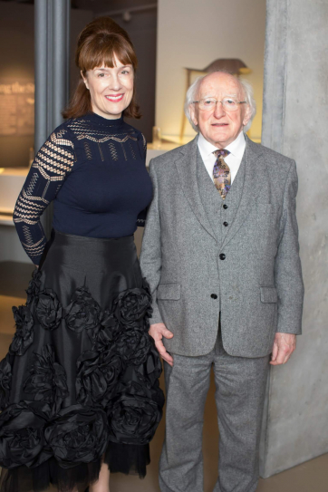 Laura Magahy & President Michael D. Higgins