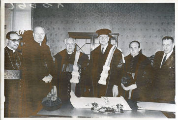 19th May 1966 President De Valera receives Honorary Doctorate from the University of Leuven
