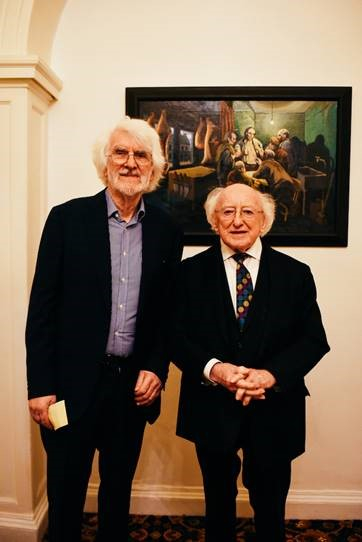 President attends the Bernard Canavan ‘Theocracy’ Exhibition