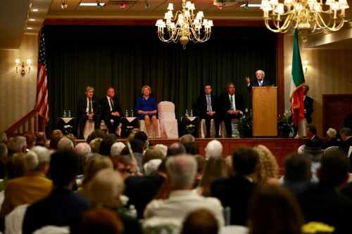 President visits Irish American Society for Nassau, Suffolk and Queens