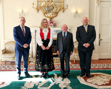 H.E. Ms. Else Berit Eikeland, Ambassador of the Kingdom of Norway, was accompanied by Mr. Sølve Steinhovden, Deputy Head of Mission.