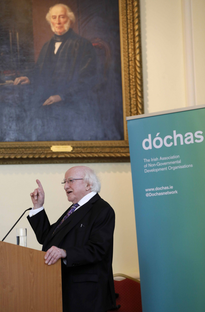President addresses the Dóchas 50th Anniversary Conference