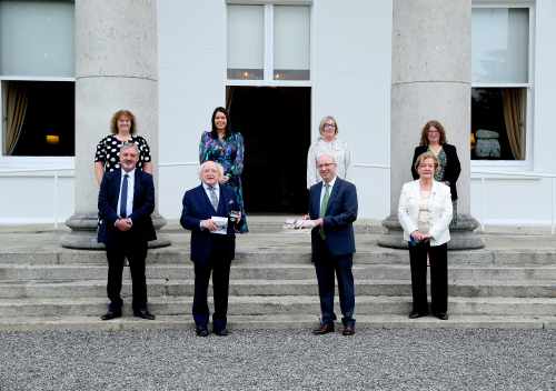 President receives members of Balbriggan and District Historical Society on a courtesy call