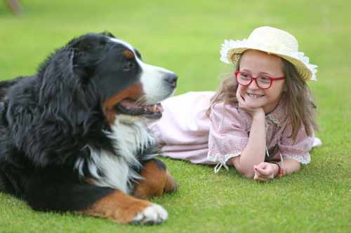 Pictured before meeting the President and enjoying the President's  dog  Bród was the Grand Niece of Sabina Higgins Esme McKiernan Becker.