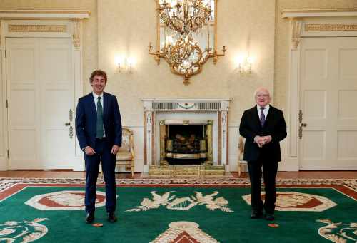 President receives Mr Mark Daly, Cathaoirleach of Seanad Éireann, on a courtesy call