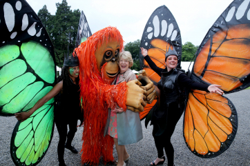 Mary Duffin, from Artastic, Sabina Higgins and Catriona McGowan, form Artastic