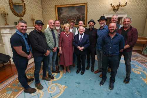 President and Sabina Higgins host a performance by the White Horse Guitar Club to celebrate Culture Night, 2023