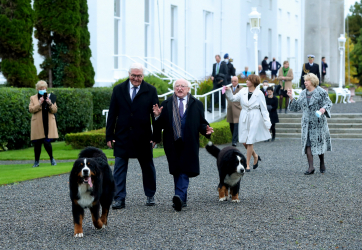 Bród and Misneach walk with Mr. Frank-Walter Steinmeier, President of the Federal Republic of Germany and Ms Elke Büdenbender 2021