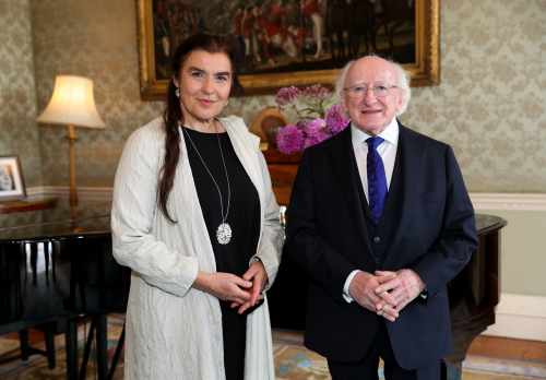 President receives Greek Minister for Culture Ms. Lydia Koniordou on a courtesy call
