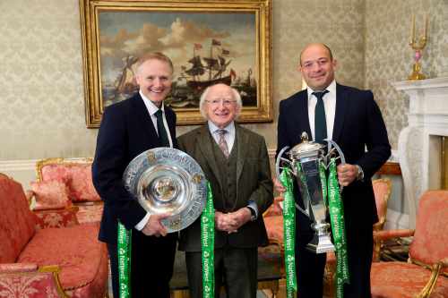 President hosts a reception in honour of the Irish Rugby Team’s Grand Slam victory
