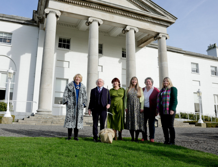 President receives members from the Irish Seed Savers Association